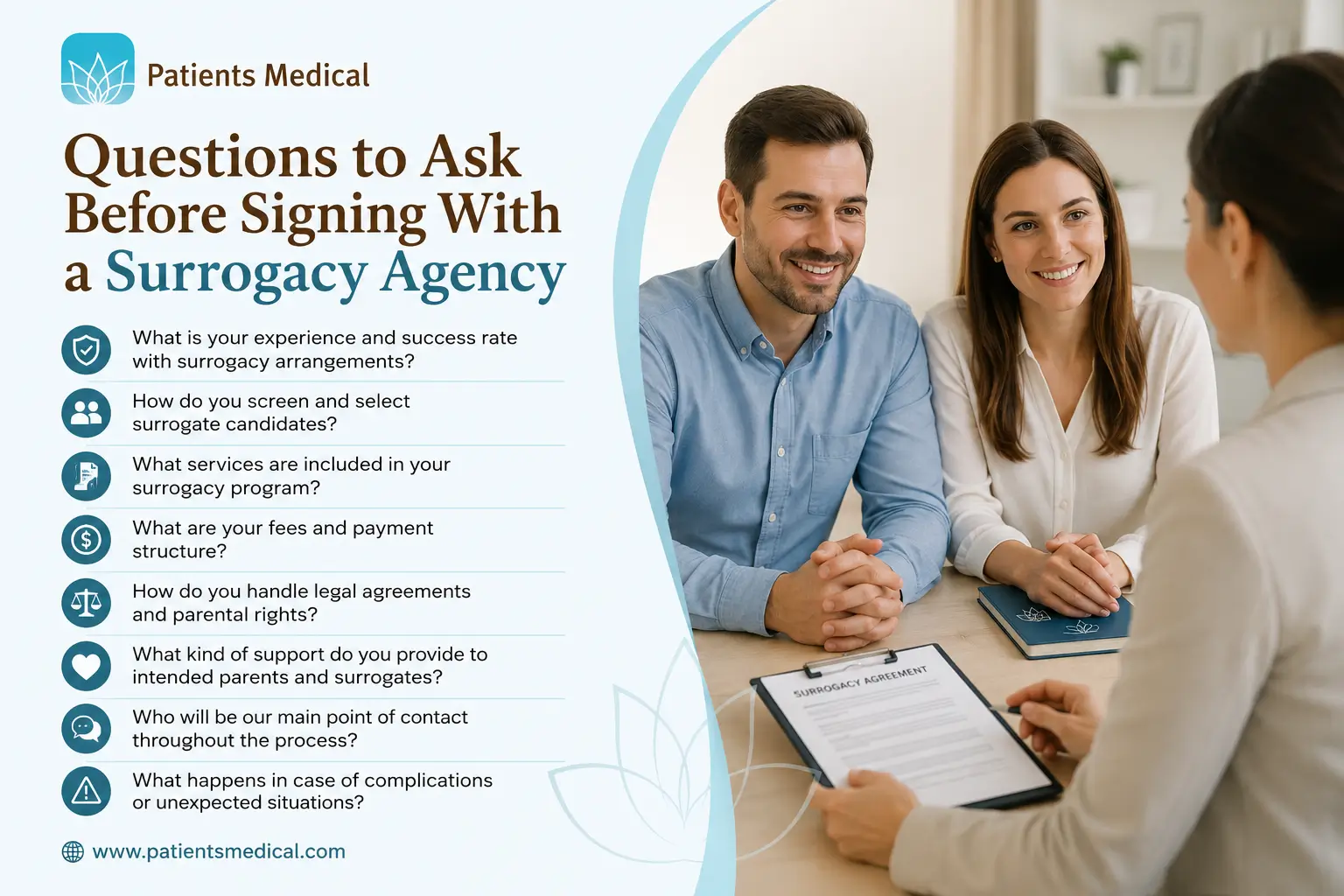 Questions to Ask Before Signing With a Surrogacy Agency