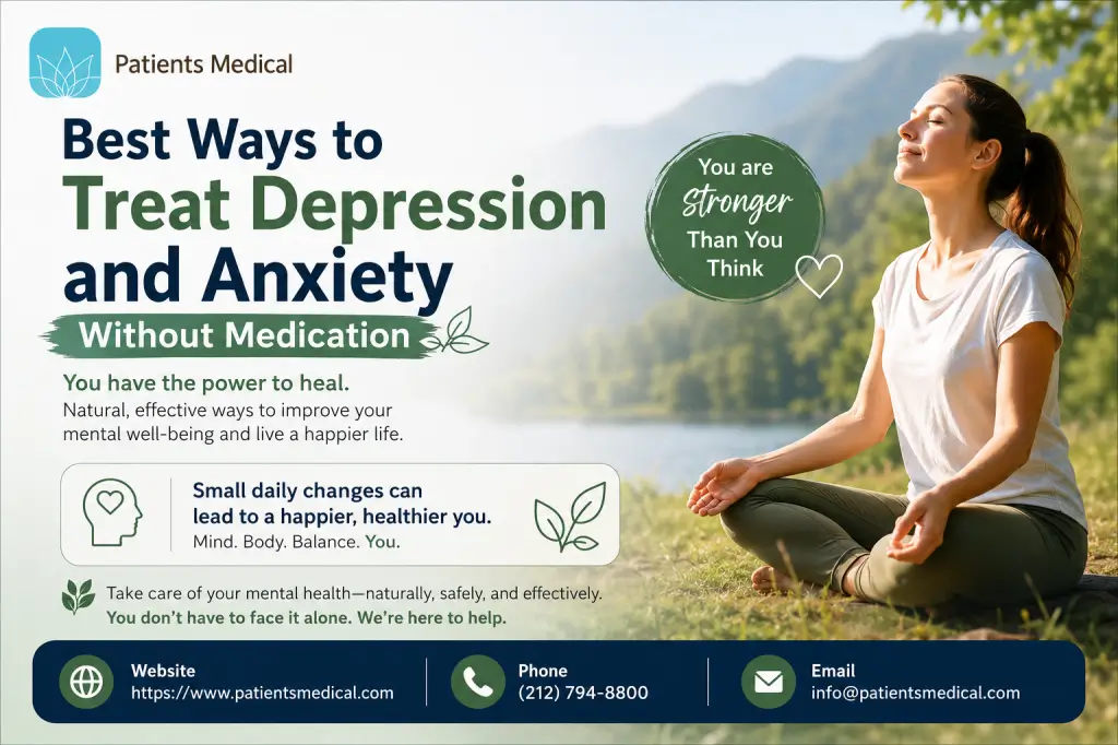 Best Ways to Treat Depression and Anxiety Without Medication