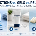 TRT injections, gels, and pellets comparison